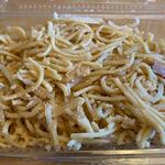 味の明太子 ふくや - 料理写真:めんたい塩焼きそば５００円。
 
明太子をたっぷり使った塩味の焼きそば、明太子の味を引き出したあっさり味の美味しい焼きそばですよ。