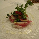 イタリア料理 pero - 前菜：生ハムと旬野菜のマリネ