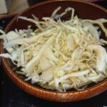 串カツ えびす - 千切りキャベツ