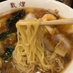 敦煌 - 五目そばの麺