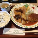 グリーンオアシス - ハンバーグとカツランチ