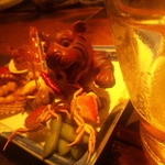 黒猫夜 - 前菜盛り合わせに虎（笑）