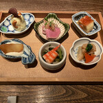 食幹 渋谷 - 前菜の盛り合わせ