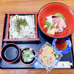 金座寿司 - ざるうどんとちらしセット　1000円