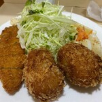 瀬戸 - コロッケ定食と白身魚のフライ