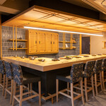 寿し 京町堀 佐藤 - カウンター席