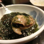 満拿 - 生青海苔の生牡蠣炒め