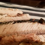 定食 美松 - 新サンマ・表情。