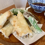 蕎麦 心空 - 穴子の天もりそば