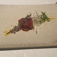 柳橋焼にく わにく - 神戸牛のユッケ