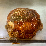 Teppan Okonomiyaki Denkousekka - キングオブルーキー、そば入り、野菜ダブル
