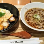 中村麺兵衛 - 蕎麦屋の厚みカツ丼と蕎麦979円(税込)