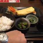 ばっかやん食堂 - だし巻き定食＠500