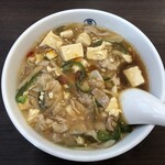 麺や二代目 夜来香 - 酢辣湯麵（醤油・小辛）：７５０円（税込）【２０２１年９月訪問]