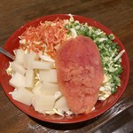Okonomiyaki Izakaya Mikaduki - 明太子もんじゃに餅トッピング