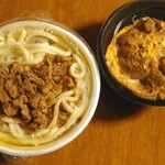 Marugame Seimen - 豚肉のせトマたまカレーうどん(期間限定)大+親子丼(並)