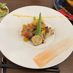 土の中のＳalad - お魚はメカジキのソテー
