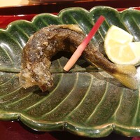 銀座 しのはら - 子持ち鮎の唐揚げ