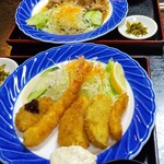 三松 - 魚フライ定食と生姜焼き