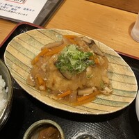 和食　山崎 - 天然ひらめの揚げ出し。美味し。