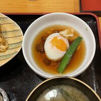 和食　山崎 - 温泉玉子。美味し。