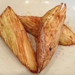 くろさわ東京菜 - マコモダケの揚げ物