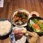 Sumibiyaki Tori Tosaka - 鶏の黒酢あん定食
