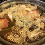 角丸 - 味噌煮込みうどん松（玉子入り）