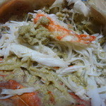 せきのや - かにみそに焼いたかに身を入れて混ぜ混ぜ～♪