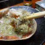 せきのや - かにみそまみれのかに身をリフト～♪