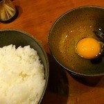 七麺鳥 - 名古屋コーチンのTKG（小）\300