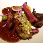 エクアトゥール - 青首鴨のロースト ショウガとエシャロットのソース