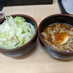 麺屋しげる - スープ＆野菜