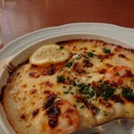 ロイヤルホスト - コスモドリア。一口食べちゃって、あわてて撮った。ごめんなさい。