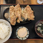 Miuraya - 鶏の唐揚定食 小（990円）