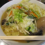 麺処 まるよし商店 - たんめん(並)細麺+わんたん+薫玉