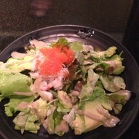 鉄板焼 天 本丸 - 蟹味噌のサラダ