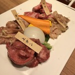 焼肉ふるさと - お任せ塩焼き4種盛