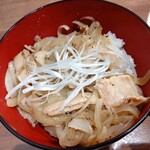 Chimma Ya - 【2021.9.29(水)】日替り定食(豚バラ塩焼肉丼)＋半担々麺950円→600円の豚バラ塩焼肉丼