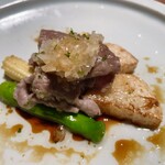 桃仙閣 - 肉のお料理：和牛の薄切り