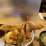 日本橋 天丼 金子半之助 - 天丼アップ