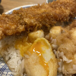 日本橋 天丼 金子半之助 - 半熟玉子天