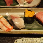 旨い魚と旬菜料理 ふくとく - 寿司5貫