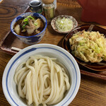 こくや - 肉つけうどん 小、冷たい麺