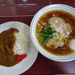 栄屋ミルクホール - ラーメン＆カレーセット1000円