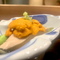 京味 もと井 - 胡桃の葛餅、ウニ、じゅんさい、枝豆