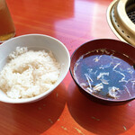 Yakiniku Sanzenri - 半ライス＆スープ　おかわり