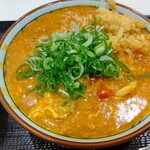 丸亀製麺 - 【2021.9.29(水)】トマたまカレーうどん(並盛)690円