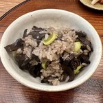 柚木元 - 香茸と銀杏のご飯