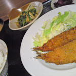 與八郎 - 鰯シソつつみ揚げ定食